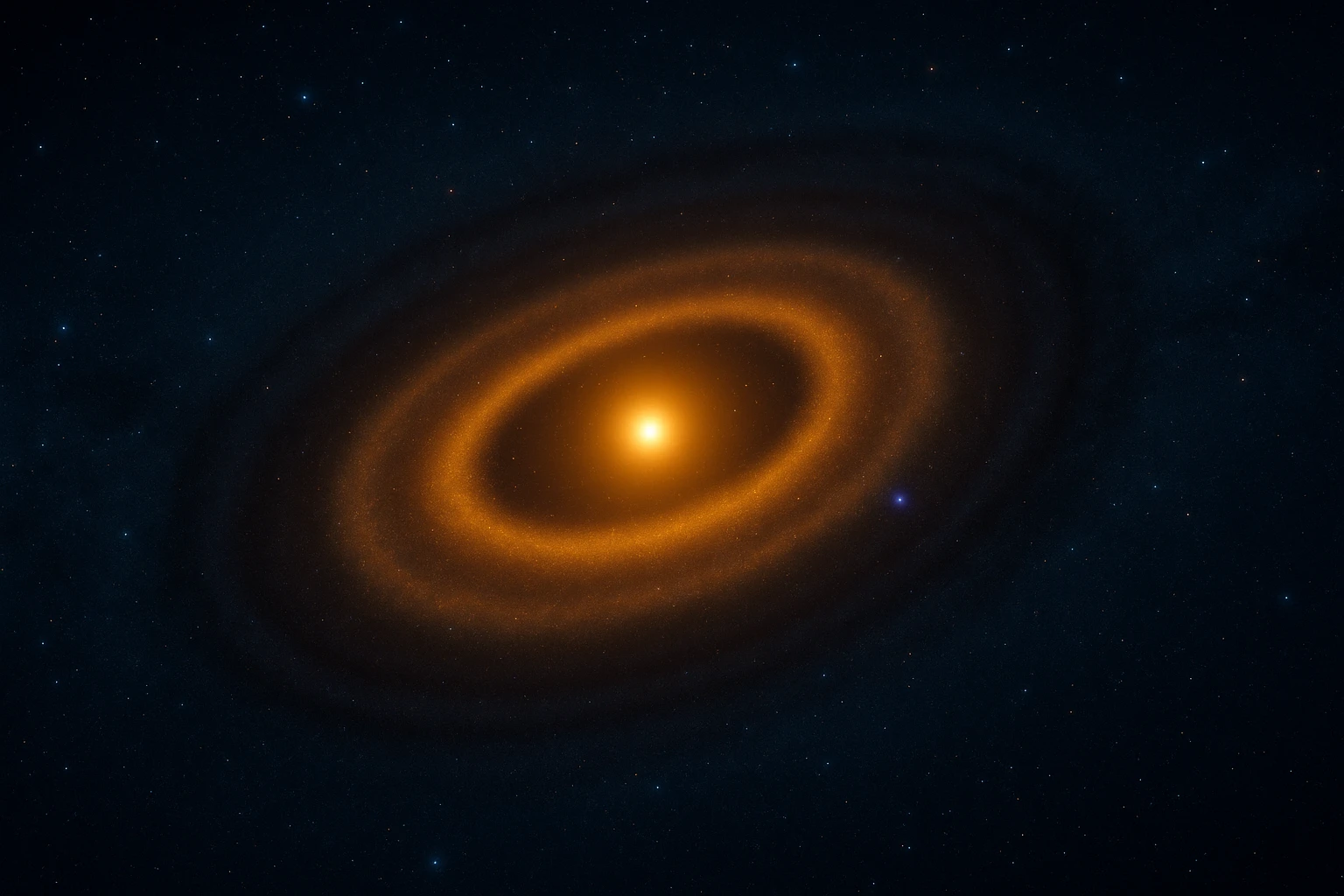 Planeta bebé WISPIT 2b creciendo dentro de un anillo de polvo y gas alrededor de su estrella