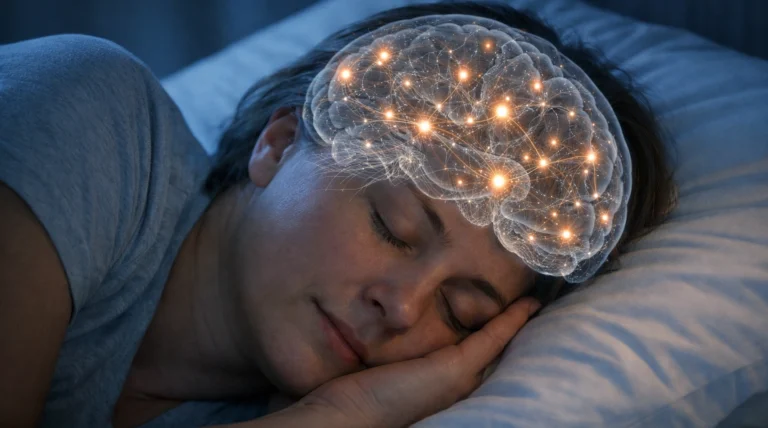 Actividad cerebral durante el sueño REM en el cerebro humano