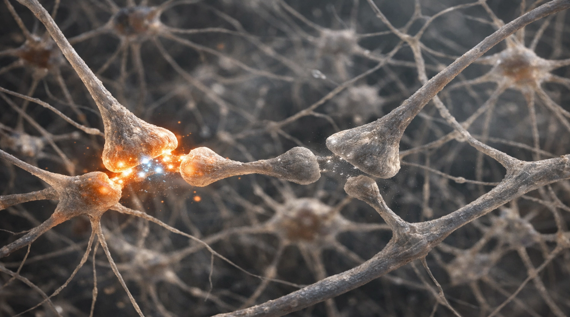 ilustración científica del cerebro humano eliminando recuerdos o conexiones neuronales