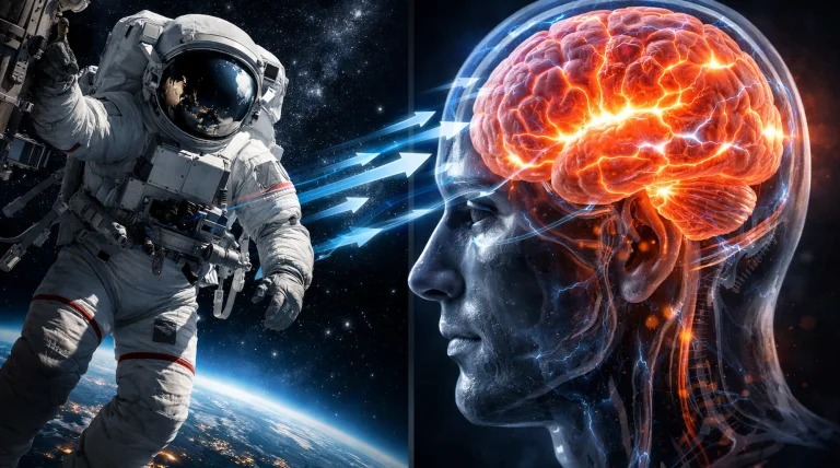cerebro humano afectado por microgravedad durante misiones espaciales prolongadas