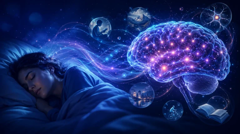 Cerebro descansando durante el sueño